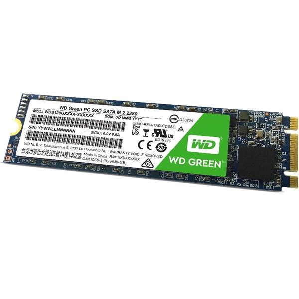 SSD WD 120GB Green SATA III M.2 2280 Internal (WDS120G2G0B)